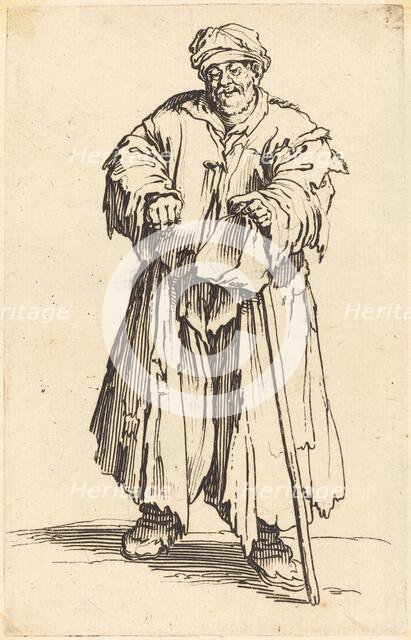 Fat Beggar with Eyes Cast Down, c. 1622. Creator: Jacques Callot.