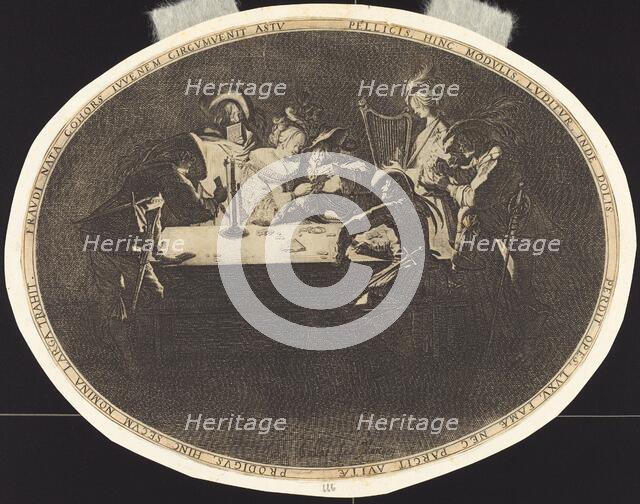 The Card Players, c. 1628. Creator: Jacques Callot.