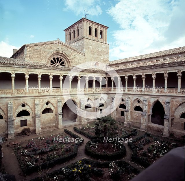 Cloister of the Knights in the Monastery of Santa Maria de la Huerta.