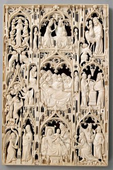 Leaf from a Diptych, British or French (?), 15th century (?). Creator: Unknown.