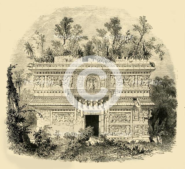 'Facade of Native Palace in Yucatan', 1890.   Creator: Unknown.