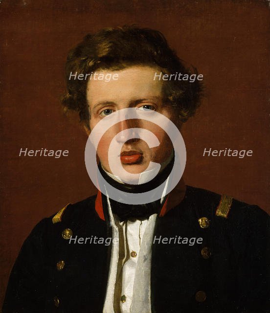 Valdemar Hjartvar Købke (1813-1893), the Artist's Brother, ca. 1838. Creator: Christen Købke.