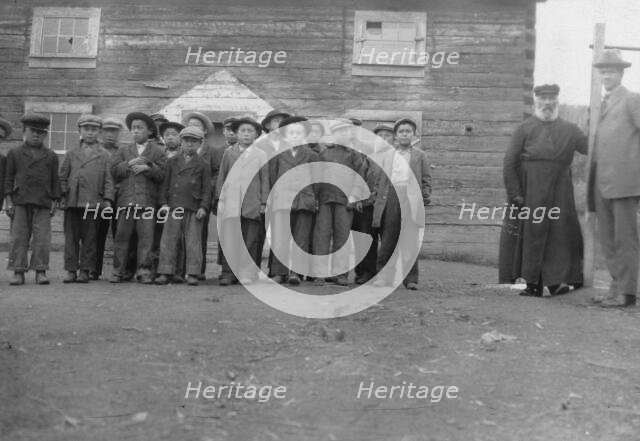 Children of Holy Cross Mission, between c1900 and 1916. Creator: Unknown.
