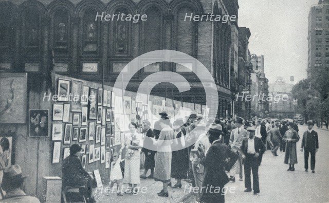 Washington Square, Greenwich Village, New York, USA, 1935. Artist: Unknown.