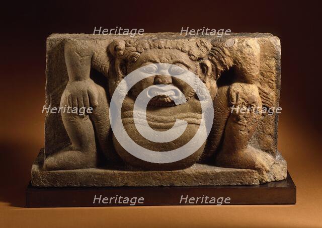 Architectural Support with Squatting Dwarf, 11th century. Creator: Unknown.