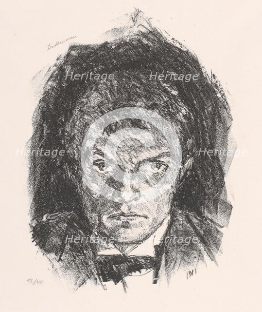 Self-Portrait (Selbstbildnis), 1911. Creator: Max Beckmann.