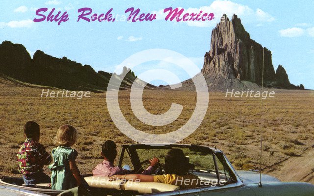 Ship Rock, New Mexico, USA, 1955. Artist: Unknown