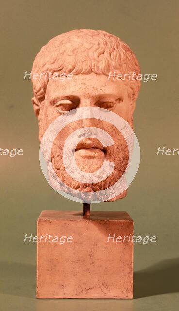 Head of Bearded Man, 2nd century. Creator: Unknown.