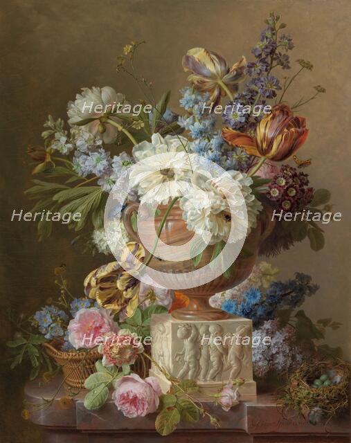 Flower Still-life with an Alabaster Vase, 1783. Creator: Gerard van Spaendonck.