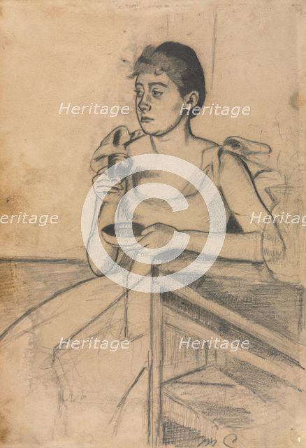 After-Dinner Coffee (recto); After-Dinner Coffee (verso), c. 1889. Creator: Mary Cassatt (American, 1844-1926).