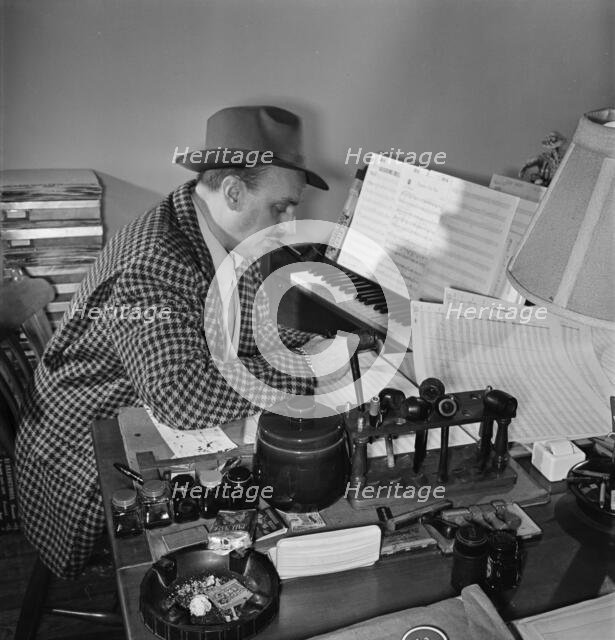 Portrait of Brick Fleagle, home of Brick Fleagle, New York, N.Y., 1946. Creator: William Paul Gottlieb.