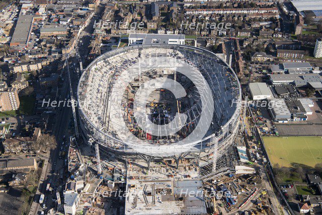 New Tottenham Hotspur FC stadium under construction, White Hart Lane, Tottenham, London, 2018. Creator: Historic England Staff Photographer.