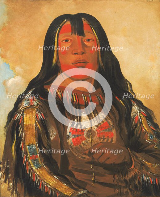 Peh-tó-pe-kiss, Eagle's Ribs, a Piegan Chief, 1832. Creator: George Catlin.