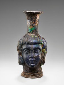 Mold-blown Head flask, 4th-5th century A.D. Creator: Unknown.