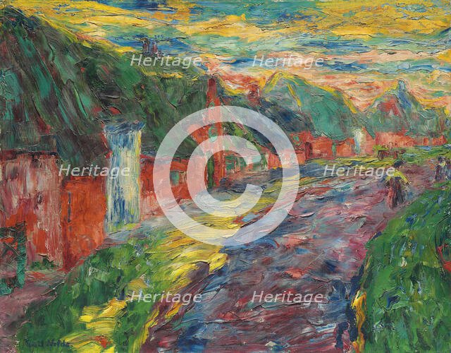 Frisian Houses II, 1910. Creator: Nolde, Emil (1867-1956).