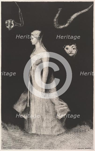 Haunting, 1893-94. Creator: Odilon Redon.