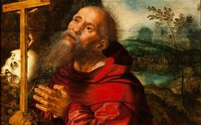 Saint Jerome in Prayer. Creator: Hemessen, Jan Sanders, van (c. 1500-c. 1566).