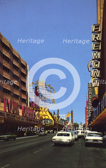 Fremont Street, Las Vegas, Nevada, USA, 1968. Artist: Unknown