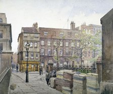 View of buildings in Great St Helen's, City of London, 1888.                   Artist: John Crowther