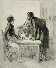 Les Bourgeois, 1856. Creator: Félicien Rops.