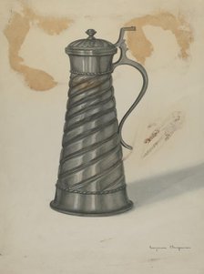 Pewter Pitcher, 1935/1942. Creator: Suzanne Chapman.