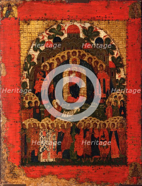 In Thee Rejoiceth, Late 15th cen.. Artist: Russian icon  