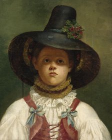 A Tyrolean Girl, 1860. Creator: Zélée Agricola.