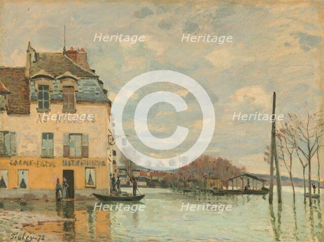 Flood at Port-Marly, 1872. Creator: Alfred Sisley.