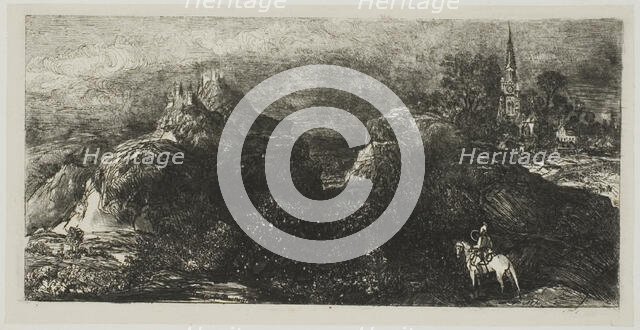 The Knight's Return, 1871. Creator: Rodolphe Bresdin.