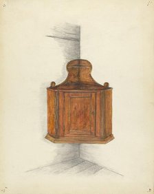 Corner Cupboard, c. 1953. Creator: Meyer Goldbaum.