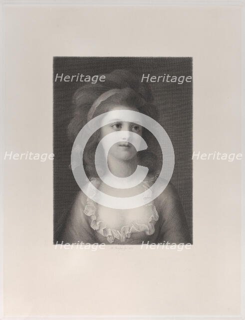 Half-length portrait of Sophie or Apollonia Helena Potocka as a young girl, 1872. Creators: Robert Reyher, E. H. Schroeder.