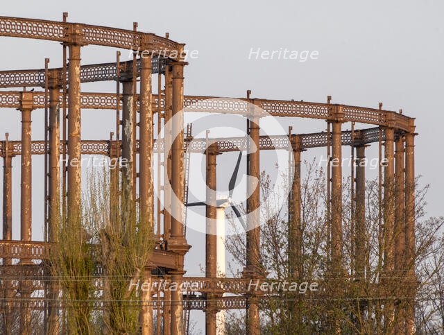 Bromley-by-Bow Gasworks, Twelvetrees Crescent, Bromley-by-Bow, Newham, GLA, 2021. Creator: Chris Redgrave.