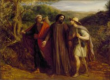 Christ's Appearance to the Two Disciples journeying to Emmaus, 1835. Creator: John Linnell the Elder.
