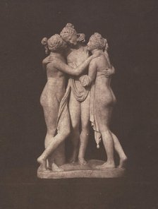 Three Graces, 1840s. Creators: William Henry Fox Talbot, Antonio Canova.