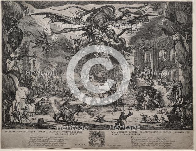 The Temptation of Saint Anthony (second version), 1635. Creator: Jacques Callot (French, 1592-1635).