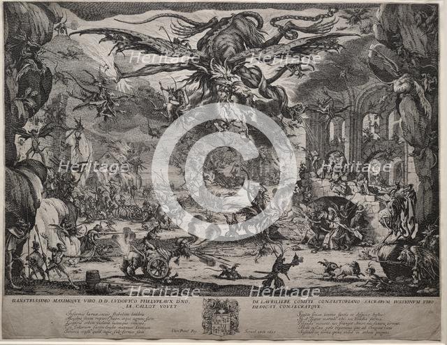 The Temptation of Saint Anthony (second version), 1635. Creator: Jacques Callot (French, 1592-1635).
