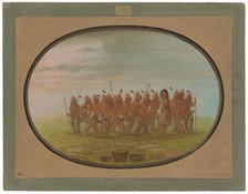 Dance to the Berdache - Saukie, 1861/1869. Creator: George Catlin.