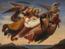 The Miraculous Translation of the Body of Saint Catherine of Alexandria to Sinai, 1843. Creator: Blaas, Karl von (1815-1894).