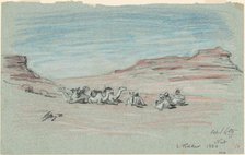 Nile Journey, No. 20, 1890. Creator: Elihu Vedder.
