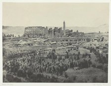 Palais de Karkak, Vue générale des Ruines, Prise a l'est; Thèbes, 1849/51, printed 1852. Creator: Maxime du Camp.