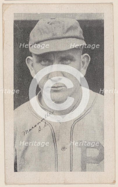 Maranville, S.S., from Baseball strip cards (W575-2), ca. 1921-22. Creator: Unknown.