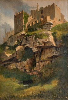 Cliffs At Marazion, Cornwall, 1858. Creator: Benjamin Johnson.