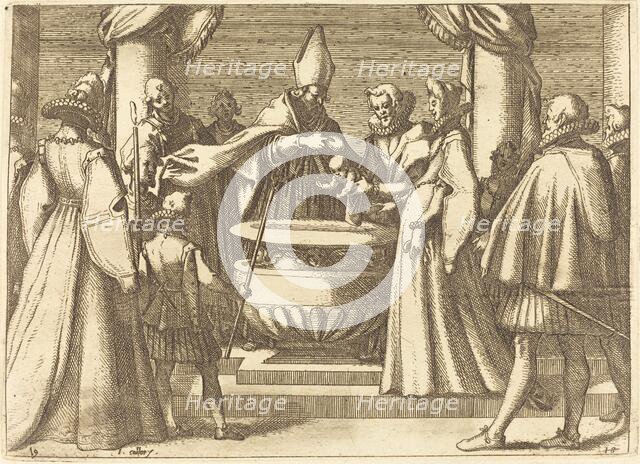 Baptism of the Prince of Spain, 1612. Creator: Jacques Callot.