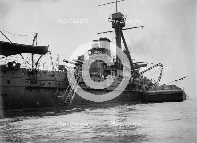 MINAS GERAES coaling, between c1910 and c1915. Creator: Bain News Service.