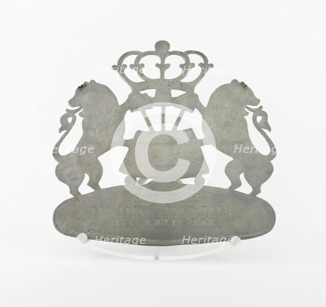 Guild Plaque for a Beer Brewer, Bayern, 1790. Creator: Unknown.