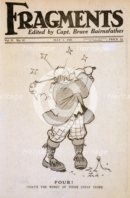 Cover of Fragments magazine, 1 May 1920. Artist: Unknown