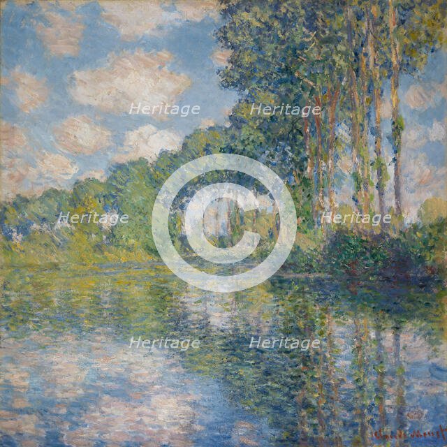 Poplars on the banks of the Epte, 1891. Creator: Monet, Claude (1840-1926).