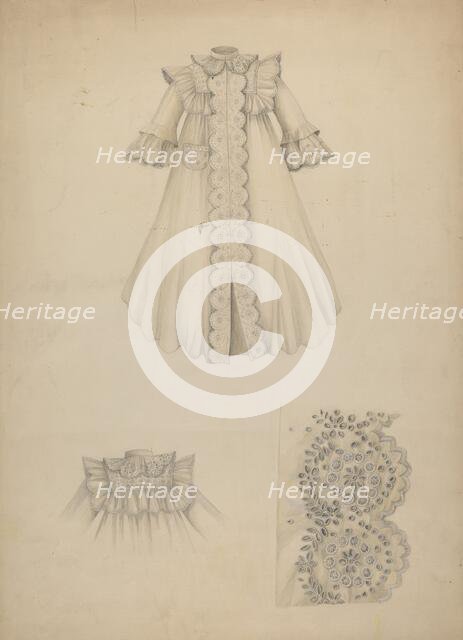 Nightgown, c. 1940. Creator: Marie Alain.