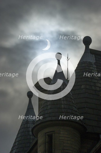 Peckover Street, Little Germany, Bradford, West Yorkshire, during a solar eclipse, 2015. Artist: Alun Bull.