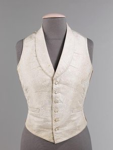 Evening vest, American, 1850-55. Creator: Unknown.